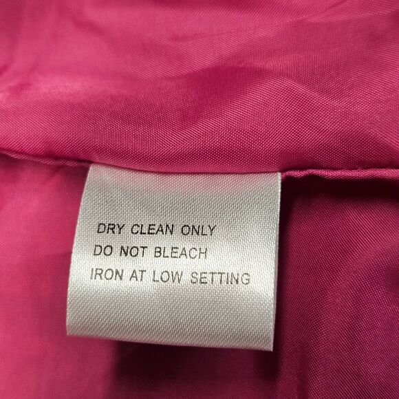 Kenzie Magenta Pink Textured Tweed Colorful Sequins Beads Abstract Design Blazer - Picture 9 of 16